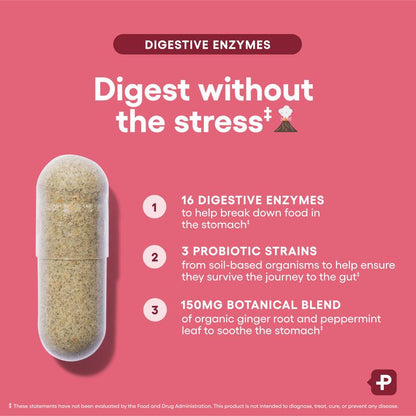 Gut Health Support with 60 Billion Probiotic + Digestive Enzymes + Bloat & Gas Probiotic